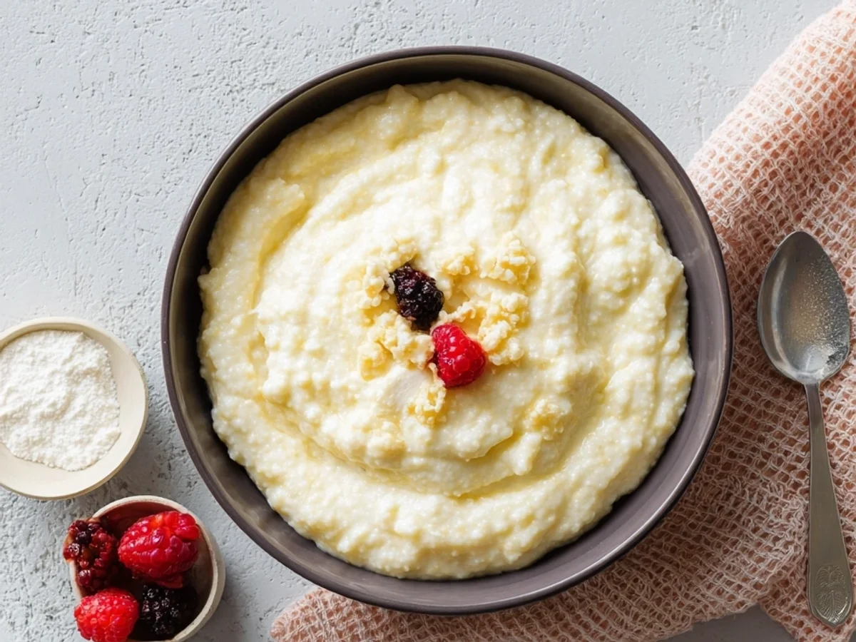 Protein Grießpudding: Zuckerfrei & Gesund fürs Frühstück - Beitragsbild